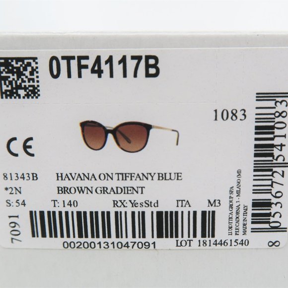 Tiffany & Co. TF 4117-B 8134/3B Tortoise & Azure - Picture 7 of 10